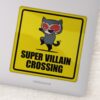Chibi Catwoman Super Villain Crossing Sign Sticker