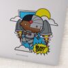 Chibi Cyborg Blast Off Sticker