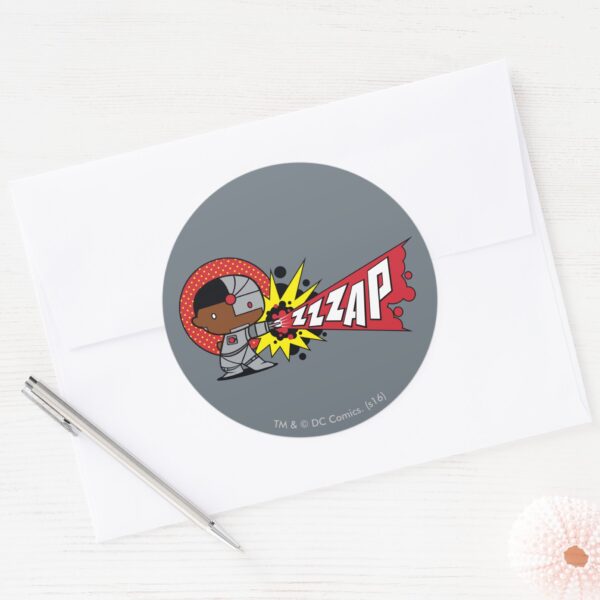 Chibi Cyborgs Cybernetic Cannon Classic Round Sticker