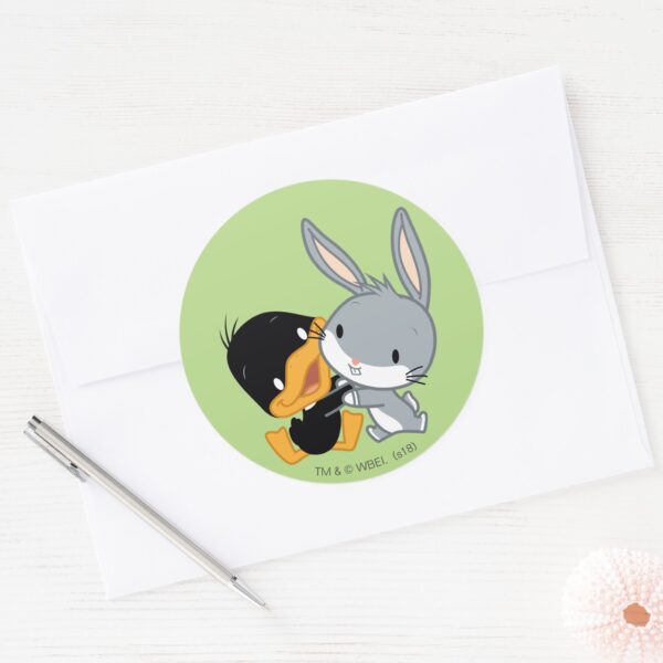 Chibi_DAFFY_DUCK™_&_BUGS_BUNNY™_Classic_Round_Sticker_3 Chibi DAFFY DUCK™ BUGS BUNNY™ Classic Round Sticker