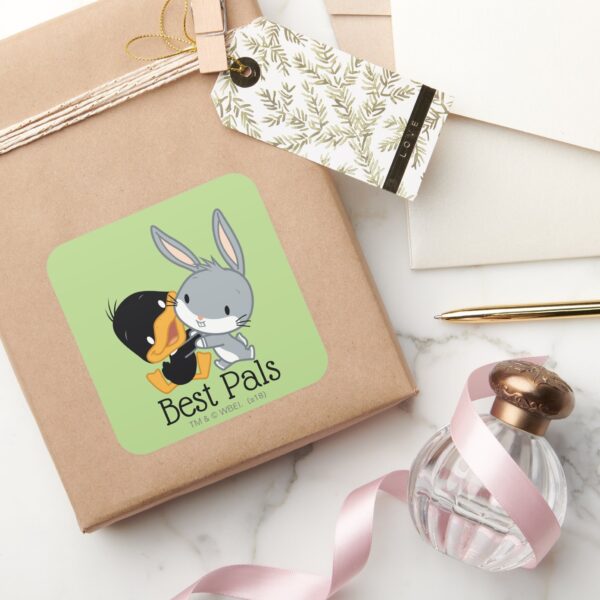 Chibi DAFFY DUCK™ BUGS BUNNY™ Square Sticker