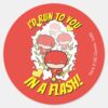 Chibi Flash Id Run To You In A Flash Valentine Classic Round Sticker