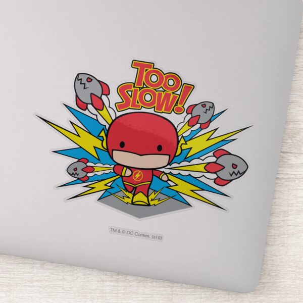 Chibi_Flash_Outrunning_Rockets_Sticker_1 Chibi Flash Outrunning Rockets Sticker