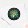 Chibi Green Lantern Flying Through Space Classic Round Sticker