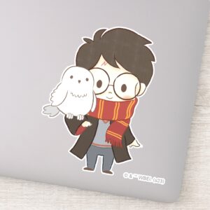 Chibi_HARRY_POTTER™_&_Hedwig_Sticker_1 Chibi HARRY POTTER™ Hedwig Sticker