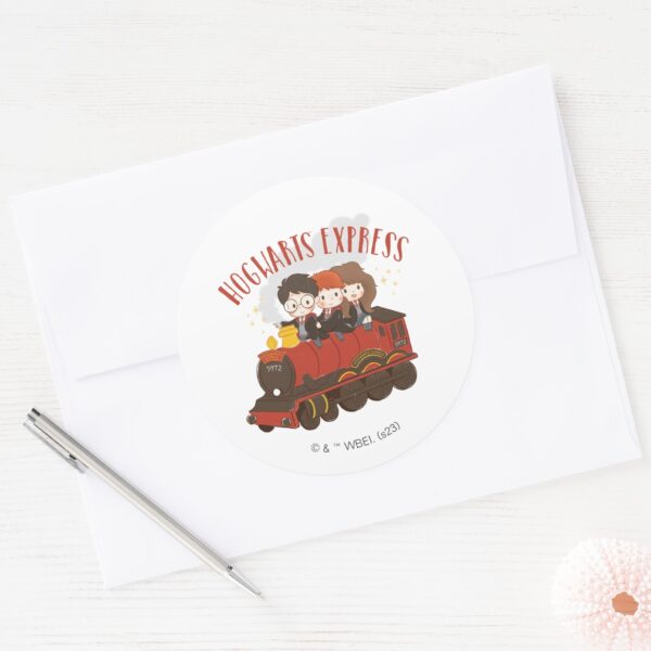 Chibi_HOGWARTS_EXPRESS™_Ride_Classic_Round_Sticker_3 Chibi HOGWARTS EXPRESS™ Ride Classic Round Sticker