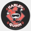 Chibi Harley Quinn Splits Classic Round Sticker