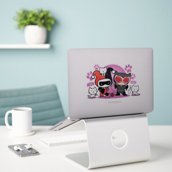 Chibi_Harley_Quinn_&_Chibi_Catwoman_With_Cats_Sticker_3 Chibi Harley Quinn Chibi Catwoman With Cats Sticker