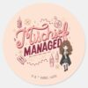 Chibi_Hermione__Mischief_Managed__Classic_Round_Sticker_1 Chibi Hermione Mischief Managed Classic Round Sticker