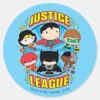 Chibi_Justice_League_Group_Classic_Round_Sticker_1 Chibi Justice League Group Classic Round Sticker