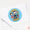 Chibi_Justice_League_Group_Classic_Round_Sticker_3 Chibi Justice League Group Classic Round Sticker