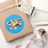Chibi_Justice_League_of_America_Explosion_Classic_Round_Sticker_5 Chibi Justice League Of America Explosion Classic Round Sticker