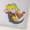 Chibi_Supergirl_Flying_Rainbow_Sticker_1 Chibi Supergirl Flying Rainbow Sticker