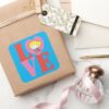Chibi_Supergirl_LOVE_Square_Sticker_5 Chibi Supergirl LOVE Square Sticker