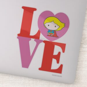 Chibi Supergirl LOVE Sticker