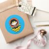 Chibi_Wonder_Woman_With_Polka_Dots_and_Logo_Classic_Round_Sticker_5 Chibi Wonder Woman With Polka Dots And Logo Classic Round Sticker