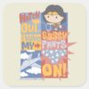 Chibi Wonder Woman I Have My Sassy Pants On Square Sticker