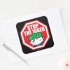 Chibi__Stop_The_Joker__Sign_Square_Sticker_3 Chibi Stop The Joker Sign Square Sticker