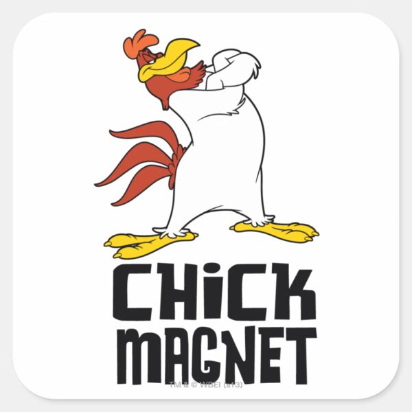 Chick_Magnet_Square_Sticker_1 Chick Magnet Square Sticker