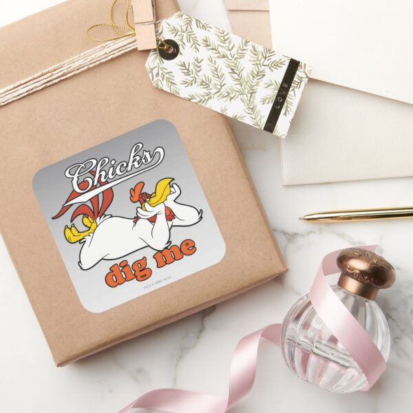Chicks_Dig_Me_Square_Sticker_5 Chicks Dig Me Square Sticker