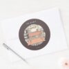 Chillin With FRIENDS™ Cartoon Classic Round Sticker