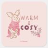 Christmas_Piglet___Warm_&_Cosy_Square_Sticker_1 Christmas Piglet Warm Cosy Square Sticker