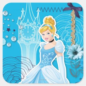 Cinderella_-_Graceful_Square_Sticker_1 Cinderella Graceful Square Sticker
