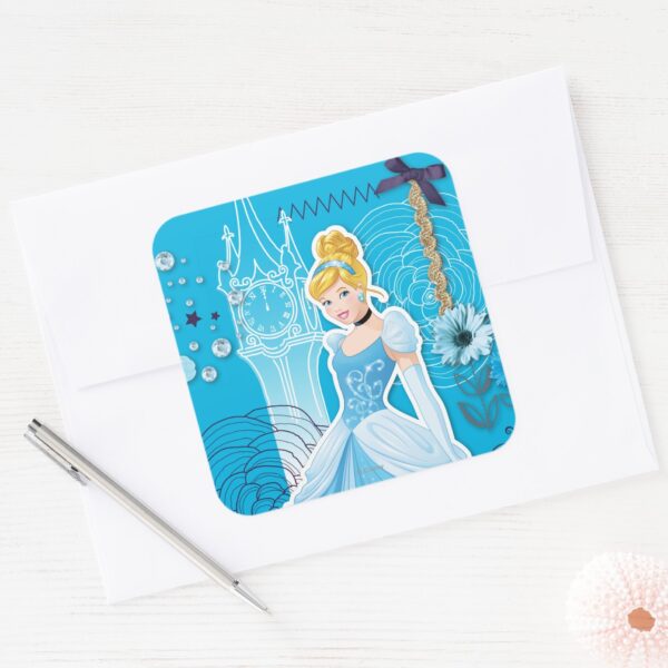 Cinderella_-_Graceful_Square_Sticker_3 Cinderella Graceful Square Sticker