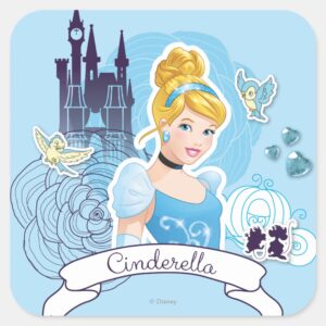 Cinderella Gracious Heart Square Sticker