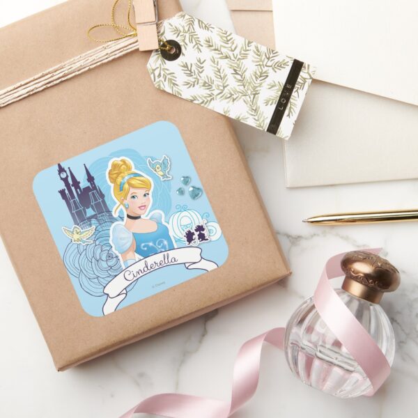 Cinderella_-_Gracious_Heart_Square_Sticker_5 Cinderella Gracious Heart Square Sticker