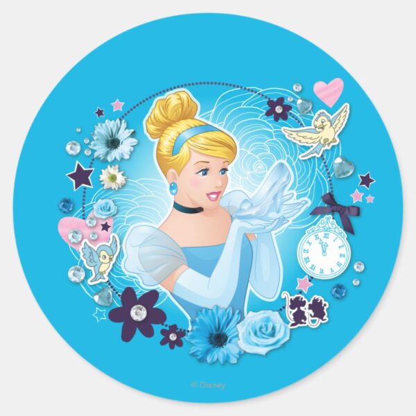 Cinderella Gracious As A True Princess Classic Round Sticker