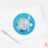 Cinderella Gracious As A True Princess Classic Round Sticker
