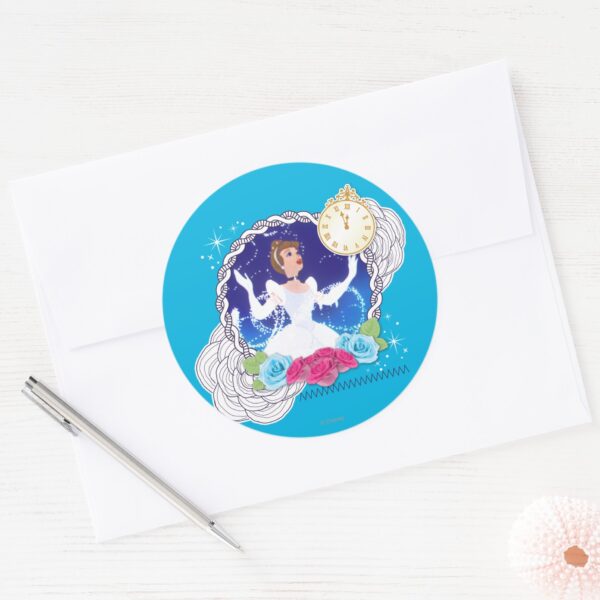 Cinderella_-_Princess_Cinderella_Classic_Round_Sticker_3 Cinderella Princess Cinderella Classic Round Sticker