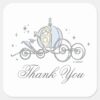 Cinderella Carriage Baby Shower Thank You Square Sticker