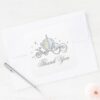 Cinderella Carriage Baby Shower Thank You Square Sticker