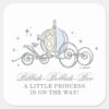 Cinderella_Carriage___Fairytale_Baby_Shower_Square_Sticker_1 Cinderella Carriage Fairytale Baby Shower Square Sticker