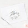 Cinderella_Carriage___Fairytale_Baby_Shower_Square_Sticker_3 Cinderella Carriage Fairytale Baby Shower Square Sticker