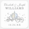 Cinderella_Carriage___Fairytale_Wedding_Square_Sticker_1 Cinderella Carriage Fairytale Wedding Square Sticker