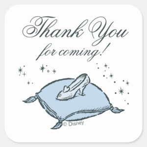 Cinderella Castle Fairy Tale Quinceanera Square Sticker