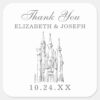 Cinderella_Castle___Fairytale_Wedding_Thank_You_Square_Sticker_2 Cinderella Castle Fairytale Wedding Thank You Square Sticker