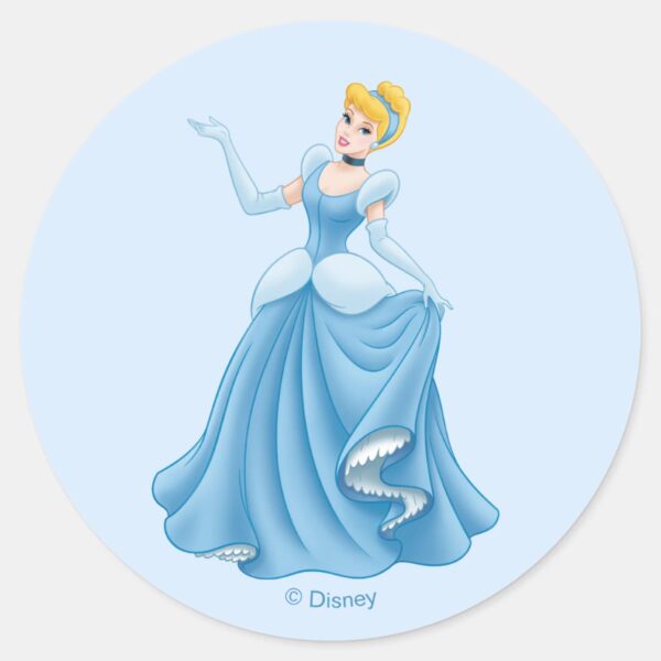 Cinderella_Dancing_Classic_Round_Sticker_1 Cinderella Dancing Classic Round Sticker