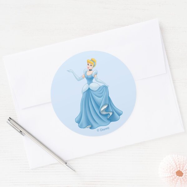 Cinderella_Dancing_Classic_Round_Sticker_3 Cinderella Dancing Classic Round Sticker