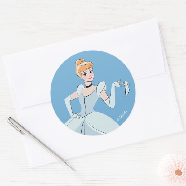 Cinderella_Magical_Moment_Classic_Round_Sticker_3 Cinderella Magical Moment Classic Round Sticker