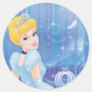 Cinderella_Princess_Classic_Round_Sticker_1 Cinderella Princess Classic Round Sticker
