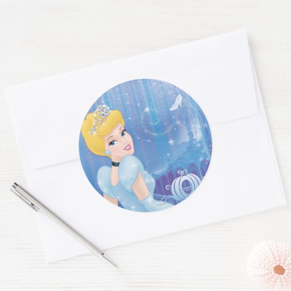 Cinderella_Princess_Classic_Round_Sticker_3 Cinderella Princess Classic Round Sticker
