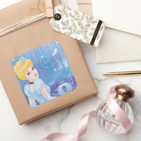 Cinderella_Princess_Square_Sticker_5 Cinderella Princess Square Sticker