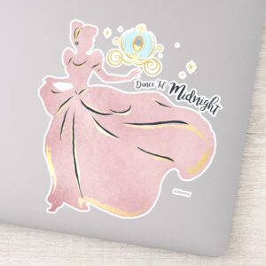 Cinderella Silhouette Dance Til Midnight Sticker