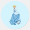 Cinderella_Standing_Classic_Round_Sticker_1 Cinderella Standing Classic Round Sticker