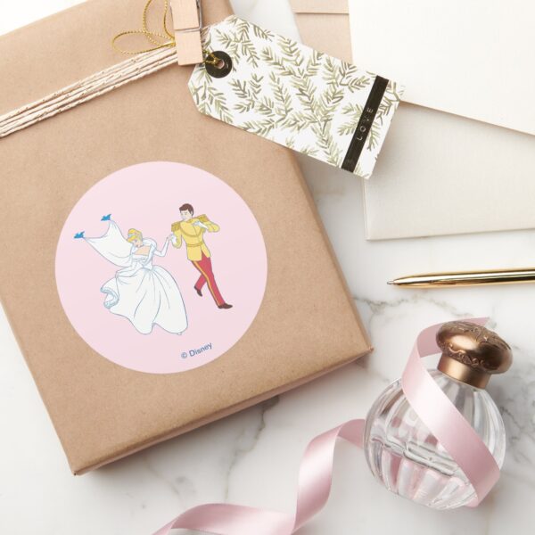 Cinderella_Wedding_Classic_Round_Sticker_5 Cinderella Wedding Classic Round Sticker
