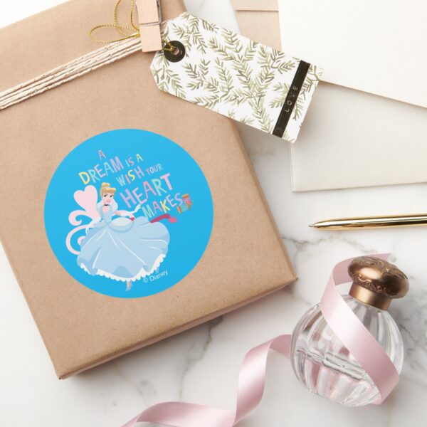Cinderella___A_Dream_Is_A_Wish_Your_Heart_Makes_Classic_Round_Sticker_5 Cinderella A Dream Is A Wish Your Heart Makes Classic Round Sticker